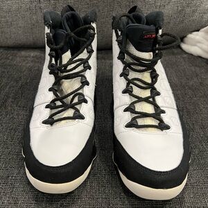 Jordan Men's Black and White High-Top Sneakers